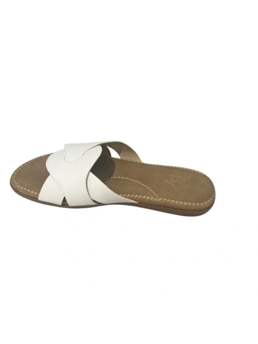 Cliffs by White Mountain Fortunate Women's White Wedge Slip On Slide 8.5 - NWB